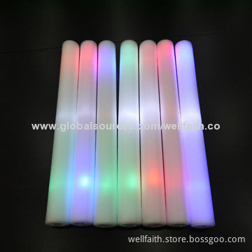 LED Foam Flashing Light Sticks for Halloween with CE, RoHS Marks, White Body Color